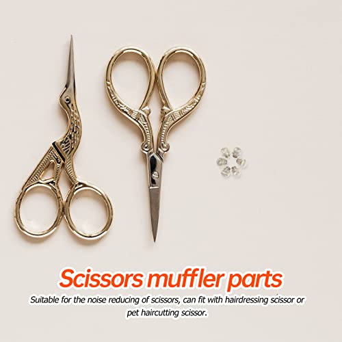 POPETPOP Silicone Tool Pro Tools 6pcs Hair Metal Hairdressing Scissor Muffler Salon Scissor Accessories Styling Tools Barber Salon Beauty Accessories Pet Clippers - Image 4