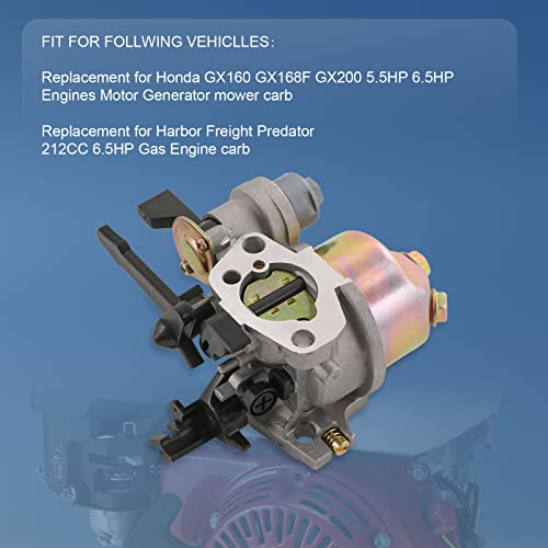 Carburador GX200 para reparar motor Honda de motobomba y generador con junta 3