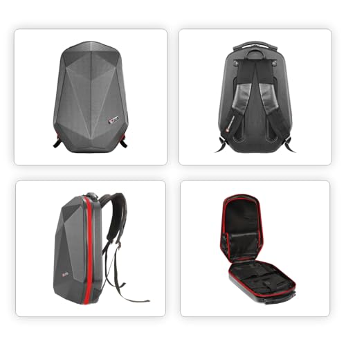 Image of SWISS MILITARY Hard Shell Backpack for Men Women, Alien Series ABS Hardshell, Travel Laptop Bag Fits Up to 15.6 Inch, Stylish Office College School Backpack, Durable & Lightweight