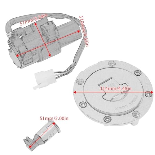 Verrouillage de réservoir pour moto CBR600F CBR600RR 35010-MBW-600