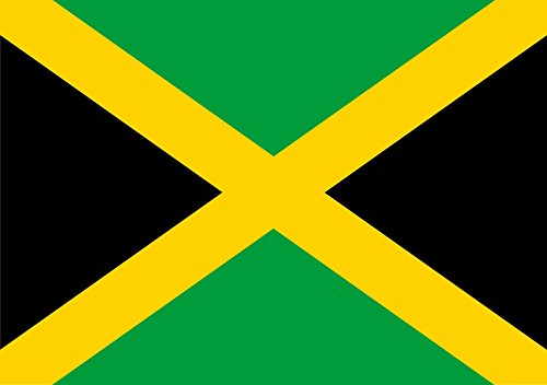 Drapeau Jamaïque format paysage de 0,7m² idéal pour mât extérieur - 2