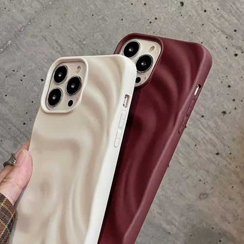 Coque iPhone à plis rouges silicone mat souple de protection