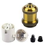 TIANFAN 2 szt. / opakowanie wkrętów Edison ES E27 żarówki oprawa lampy lampa wisząca czarna Bakelit (mosiądz vintage)