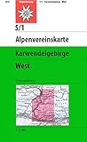  Karwendelgebirge - Westliches Blatt: Wegmarkierung (Alpenvereinskarten)