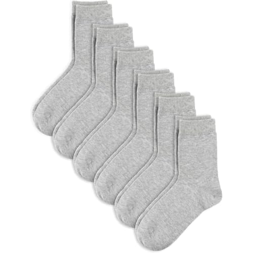 Campus style tube socks, 6 pairs, soft and durable, comfortable and not slip off
