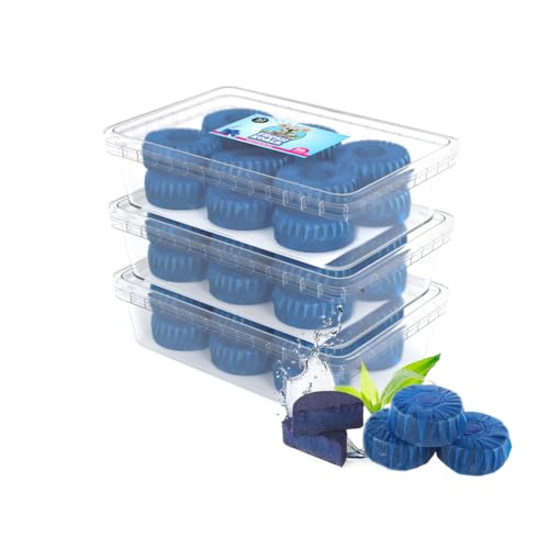 RMBO Limpiador y Ambientador para Inodoro, Pack de 36 Cubos Empotrados, Pastilla para Cisterna, Limpiador de Cisternas para Inodoro Tabletas, Duradero y Efectivo, Para Baño Fresco y Limpio