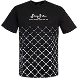 Sean John Classic LogoSAllover Gradient T-Shirt (M, Black/White, m)