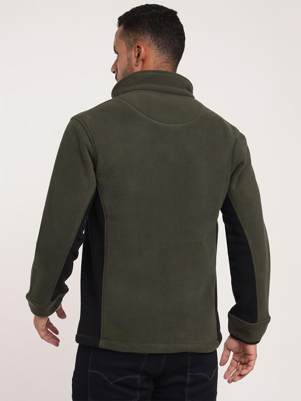 Image of MOUNTMILLER Men's Ripstop Dual Superbond HLKN Fleece Tactical Jacket | Water Repellant | Multi-Pocket | Abrasion-Resistant | Ideal for Outdoor, Hiking & Trekking