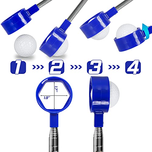 Kamitty Golf Ball Retriever Telescopic, 9Ft Stainless Ball Retriever Tool Golf For Water, Golf Gifts Golf Accessories For Golfers #TOP1