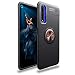 Produktbild Haoye Passend für Huawei nova 5T Hülle, Premium Ultra Dünn 360 Grad drehbarer Ring Ständer Handyhülle Auto Telefonhalter Stand Cover Weich TPU Bumper Outdoor. Roségold+Schwarz