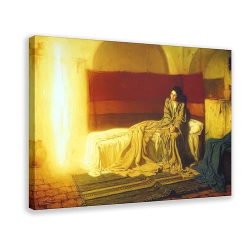 Impression sur Toile Henry Ossawa Tanner L'Annonciation Cadre Premium