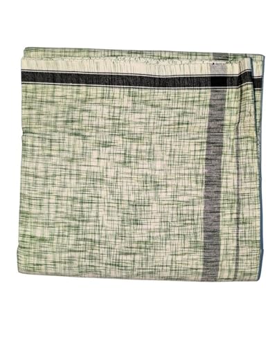 Image of Self Design Lungi & Dhoti for Men (Unstitched)| Lungi for Mens Cotton Blend | 2 Meter | Soft, Lightweight & Breathable Fabric | Ethnic Wear for Daily Use
