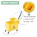 Industrial mop Industrial Mop and Bucket with Set 5 Gallon 21Qt Plastic Combo Bucket with Wringer on Wheels for Home and Commercial Cleaning