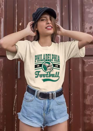 Women Football Shirts Game Day T Shirt Casual Football Mom Tees Sports Gift Short Sleeve Novelty Tops4