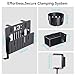 KDD 7 in 1 Desk Side Organizer Set, Under Desk Laptop Holder Storage, No Drill Laptop Stand Mount with 2 Cup Holder, Pen Holder, Headphone Hanger and 2 Pin Magnet, Detachable Hanging Stand