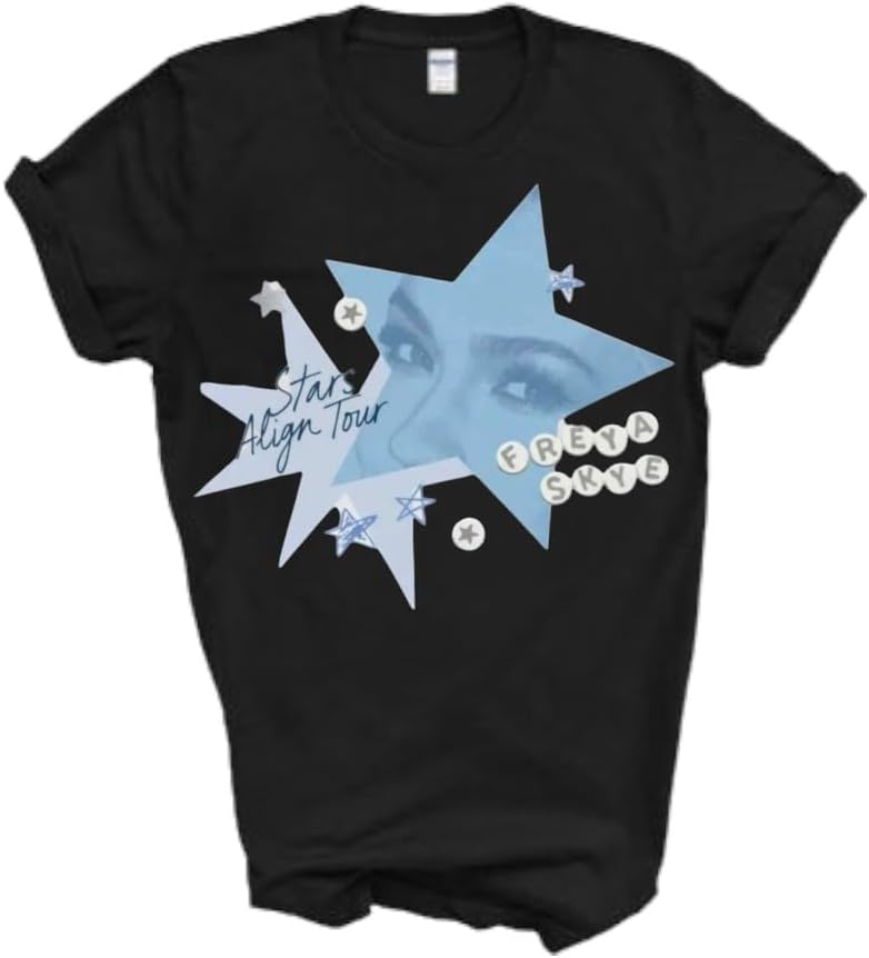 Freya Skye Stars Align Tour Beaded Star T-Shirt, Concert Merch Memorabilia Best Friend Matching tee Shirt - Image 4