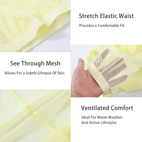 Mens Mesh See Through Pajama Bottoms Sexy Sheer Tranparent Long Sleep Lounge Pants for Male4