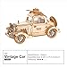 Rolife 3D Wooden Puzzles Retro Car Model - Collectibles Wooden Model Kits for Adults Desk Toys Display Gift for Adults (Vintage Car)