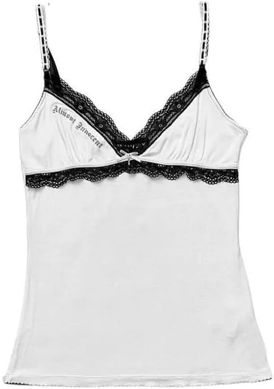 Womens Y2K Emo Grunge Tank Top Flower Graphic Camis Vintage Print Mini Gothic Sexy 2000s Clothes - Image 3