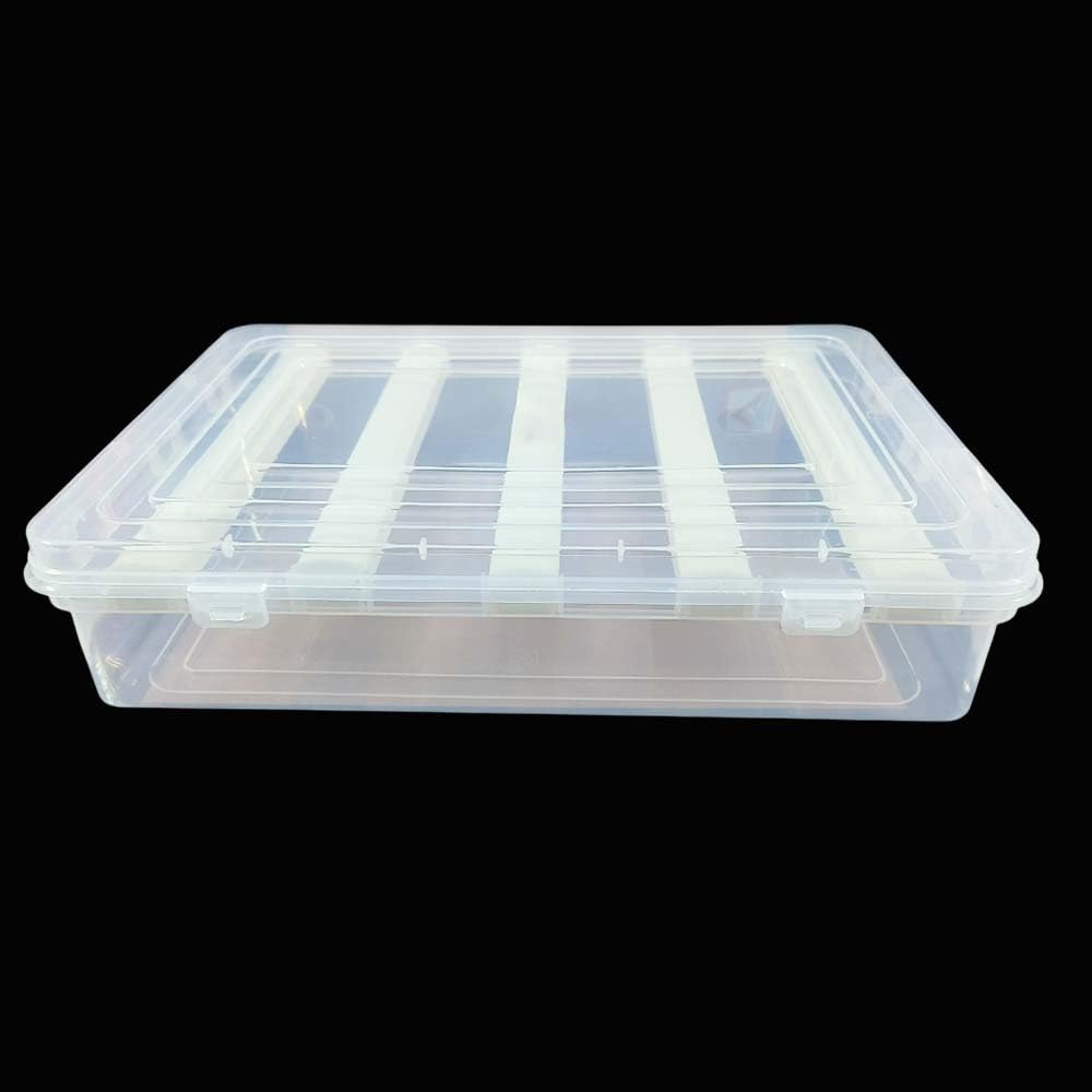 Fashnkart Women's Transparent Plastic Bangle Box With Adjustable 5 Rods | Jewellery Storage & Organizer For Bangles, Chudi, Bracelets, Watches, Hair Bands & Accessories