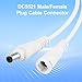TlENFOKOTA 5.5 * 2.1mm DC Power Pigtail Barrel Plug Connector Cable, Male Female BarrelConnectors with 22AWG Bare Wires 9in for 12V Power Supply Adapter CCTV Security Camera,Parking Camera 5 Pairs