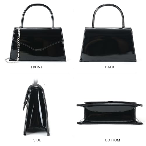 Image of Women's Evening Bag Bridal Party Clutch Purses Cocktail Prom Handbags with Patent Leather