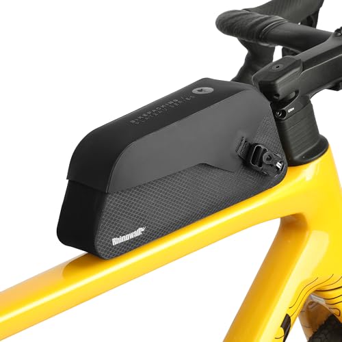 Rhinowalk(ライノウォーク) バイクトップチューブバッグ 1L バイクフレームバッグ マグネットフラップ付き 完全防水 安定 自転車フレームバッグ 自転車バッグ プロフェッショナルサイクリングアクセサリー マウンテンロードバイク用 - L