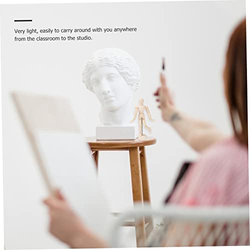 Sewroro 3 Pecas esboço acessório madeira Bonecos articulados para desenho cesta desenhando figuras p