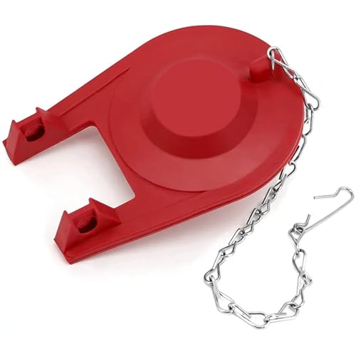 Tapón de aleta de inodoro universal de 5 cm con cadena, kit de repuesto de 10 unidades 2