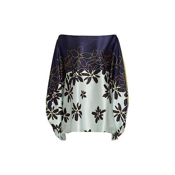 FHNUVB Women's Summer Casual 2 Piece Outfits Off Shoulder Printed Elegant Long Sleeve Going Out Loose Wide Leg Pants Set