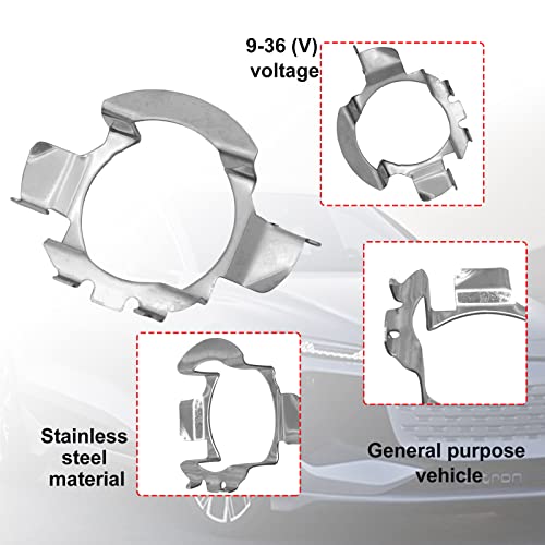 4 Pcs H7 Led Headlight Adapter Bulb Base Holder Socket Retainer H7 Adapter Holders 102 Model Compatible With Vw/Mercedesbenz/Bmw/Buick/Audi/Hyundai/Nissan/Saab #TOP2