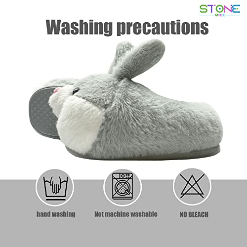 Ladies and Men's Bunny Slippers Autumn and Winter Cartoon Indoor Plush animal Slippers4