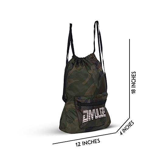 Image of DIVULGE 16 L Small Size Polyester Multi Utility Sports Gym Drawstring Backpack