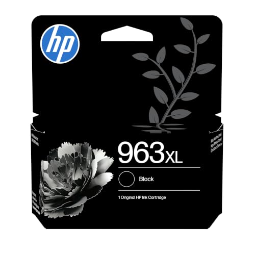 HP 963XL Noir, Cartouche Encre Originale, Grande Capacité