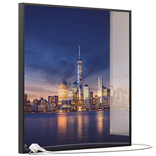 STEINFELD Heizsysteme Glasheizung Bild Infrarot Heizung inklusive Thermostat | Deutscher Hersteller | Motive 011 New York Tower One
