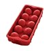 HIC Harold Import Co. 43737 Cannonball Ice Ball Tray, Non-Stick, European-Grade Silicone, For Ice, Candy and Baking, Red
