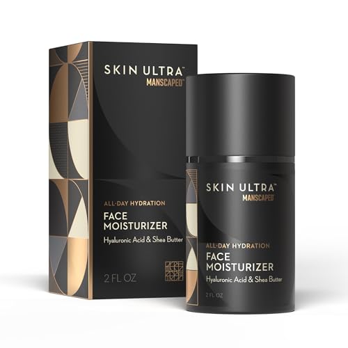 Hidratante facial para hombres MANSCAPED® Skin Ultra™ loción con vitamina E y karité de 56ml.