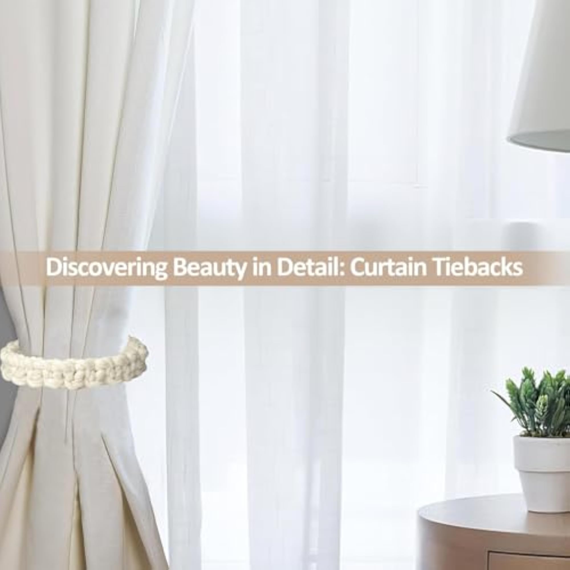 Farmhouse Rustic Curtain Tiebacks - Adjustable Drapery Holdbacks
