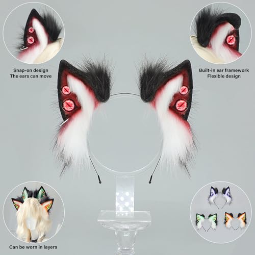 Accessoire de fête serre-tête oreilles de personnage pour jeu de rôle cosplay