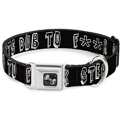 Buckle- down dc- w31248- s Sicherheitsgurt für Hunde, klein, Lets Dub- Aufschrift, Schwarz/ Weiß