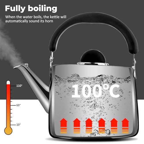 Bouilloire thé en acier inoxydable durable avec finitions classiques - 4