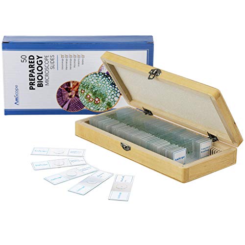 Amscope PS50 Prepared Microscope Slide Set thumb #1