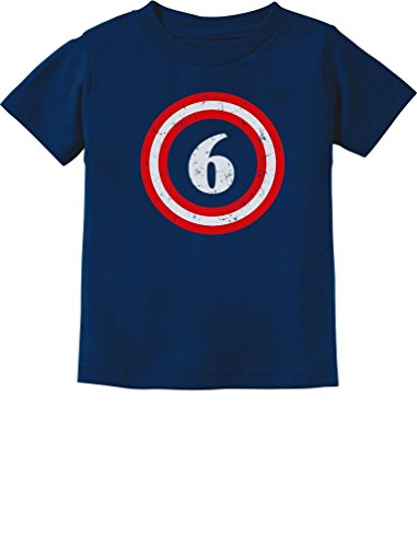 Tstars Captain 6th Birthday Shirt Boy Girl 6 Year Old Toddler & Youth Kids T-Shirt