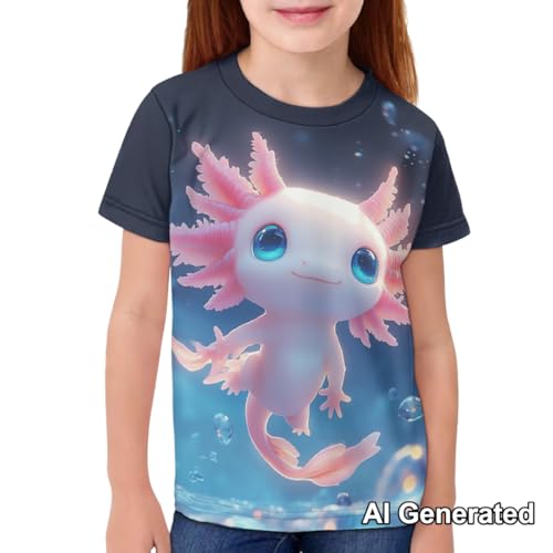 Image of Xhuibop Kids T Shirts for Boys Size 3-16 Girls Short Sleeve Sportswear Active Tops