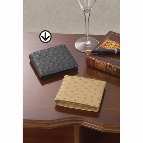 Amazon.co.jp: 紳士用オーストリッチ財布 BK S-NO8250040BK : ファッション