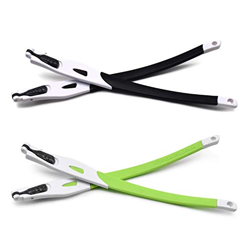 Goma de repuesto antideslizante para Oakley Crosslink con marco blanco y varillas verdes