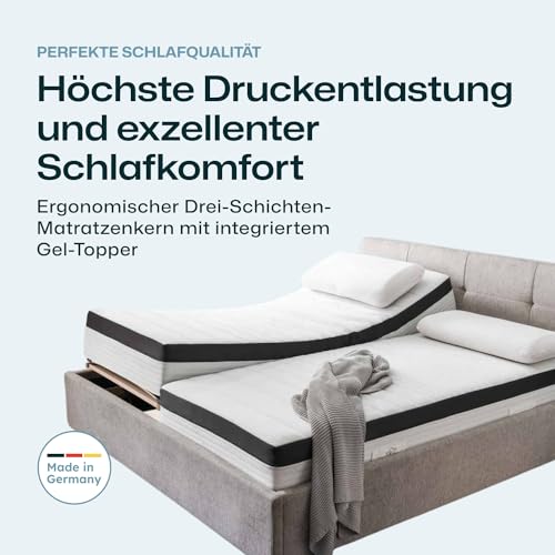 Ravensberger Matratze Struktur MED Gel 7-Zonen Mehrschichtmatratze