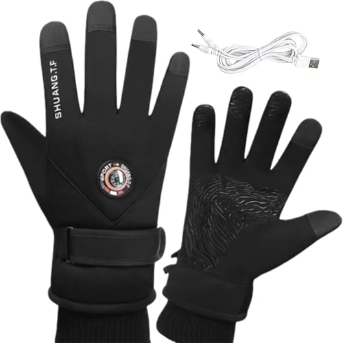Gants chauffants pour motocyclette et cyclisme d'hiver imperméables