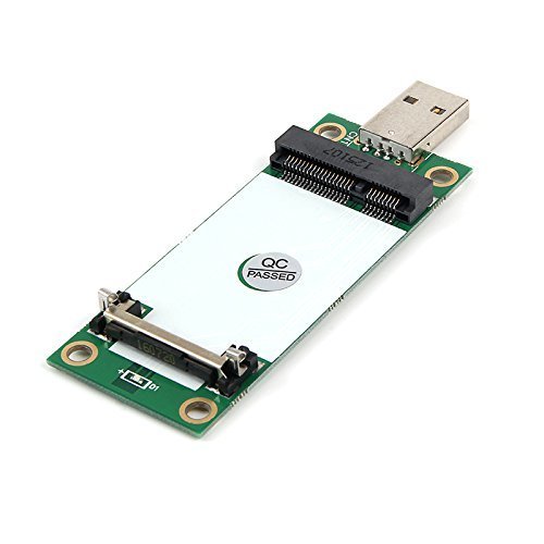 LeHang Mini-PCIe-WWAN-Karte zu USB-Adapter Mit SIM-Steckplatz, Mini-PCI-Express-WWAN/LTE / 4G-Modultester-Konverter, Unterstützung 30 mm 50 mm Wireless Wide Area Network-Karte Cover