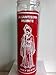 Holy Death (Santa Muerte) 7 Day Red Unscented Candle in Glass